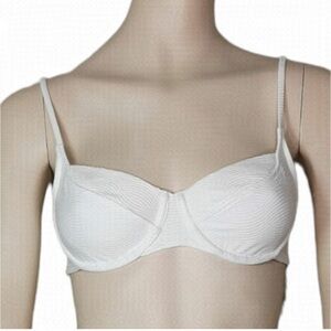 NWT Seafolly Australia White Underwire Bikini Top - Size 6 US (10 Australia).